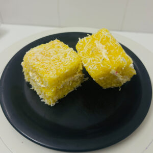 Lemon White Chocolate Lamington
